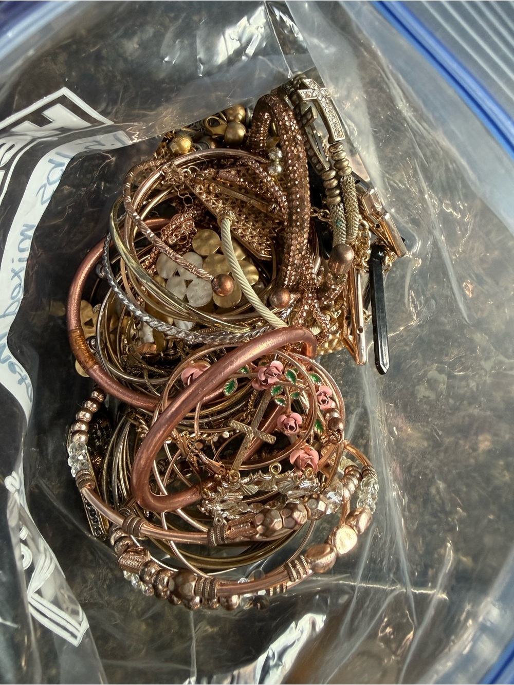 Mixed Rose Gold silver and gold toned jewlery